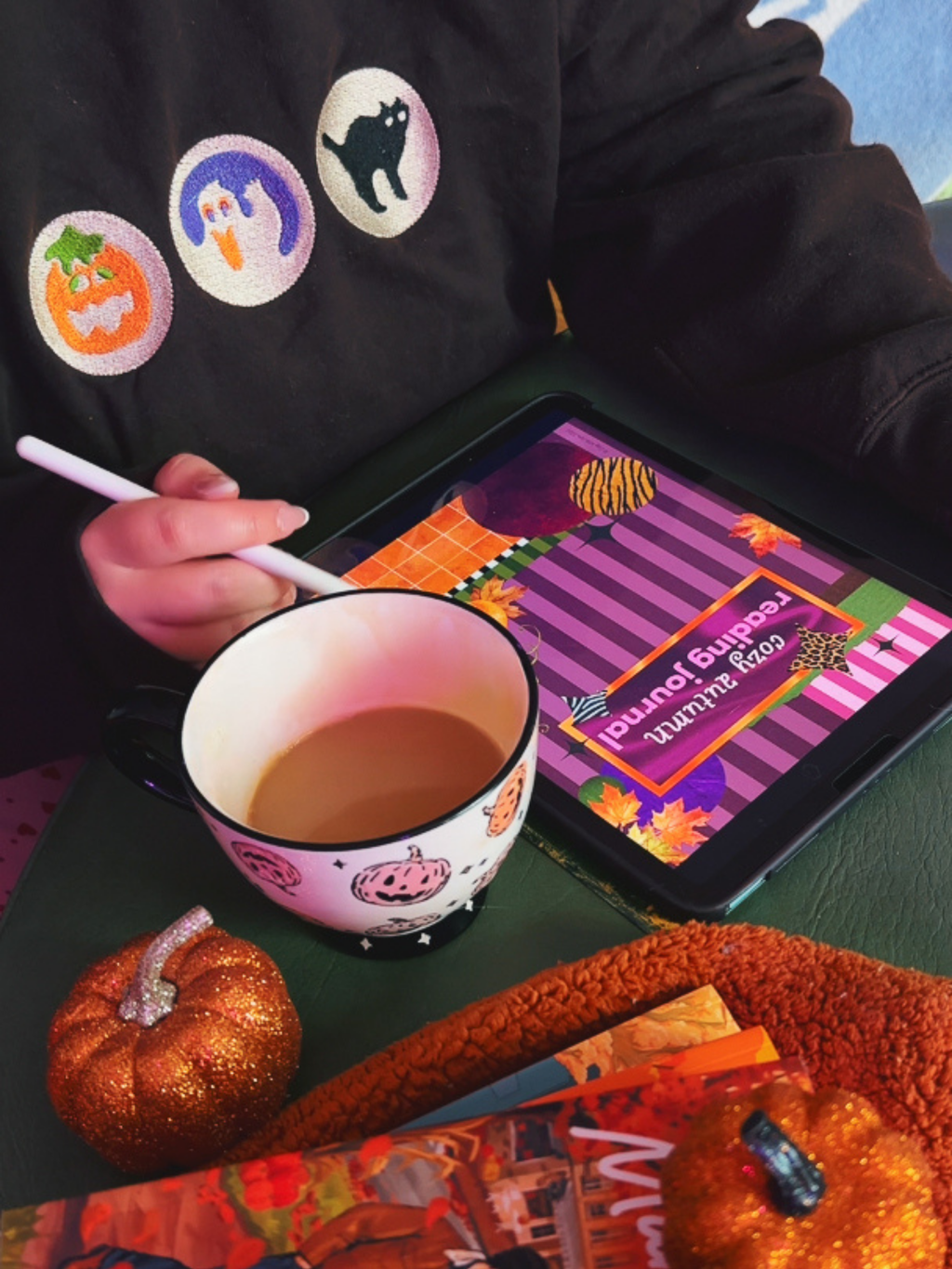 Cozy Autumn Reading Journal | Printable Fall Reading Tracker (Digital Download)