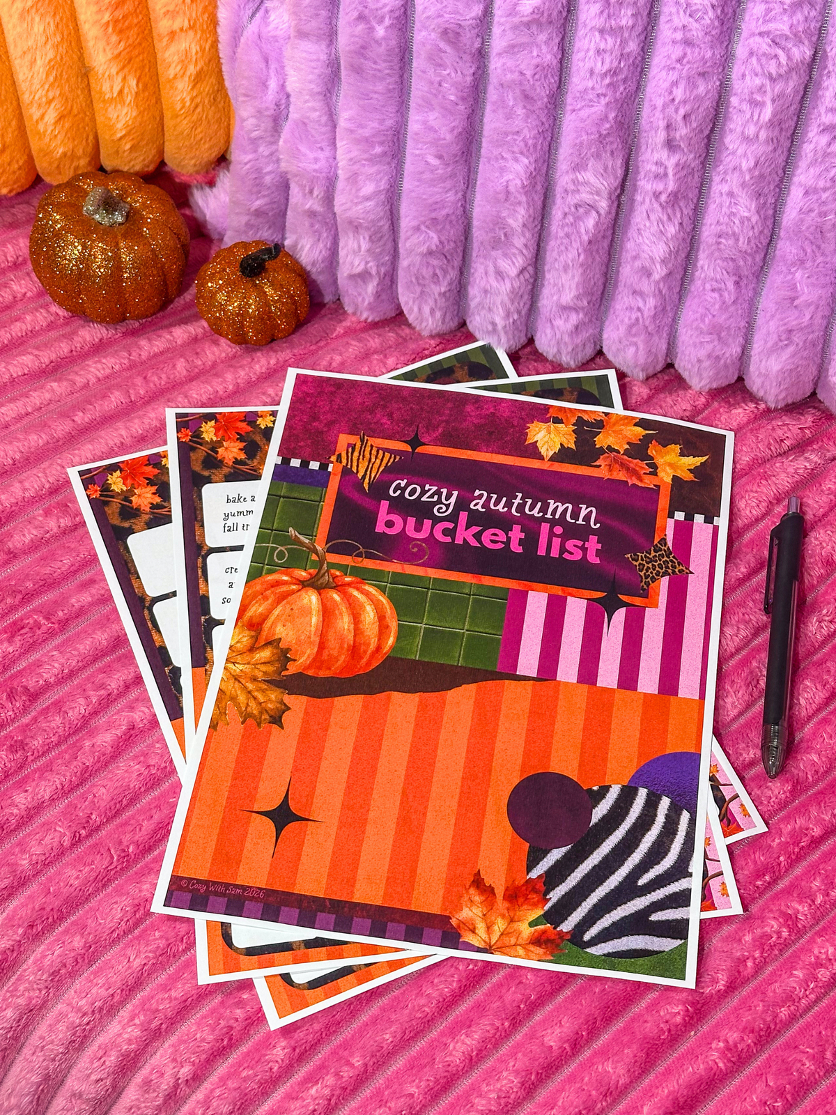 Cozy Autumn Bucket List | Printable Fall Activities (Digital Download)
