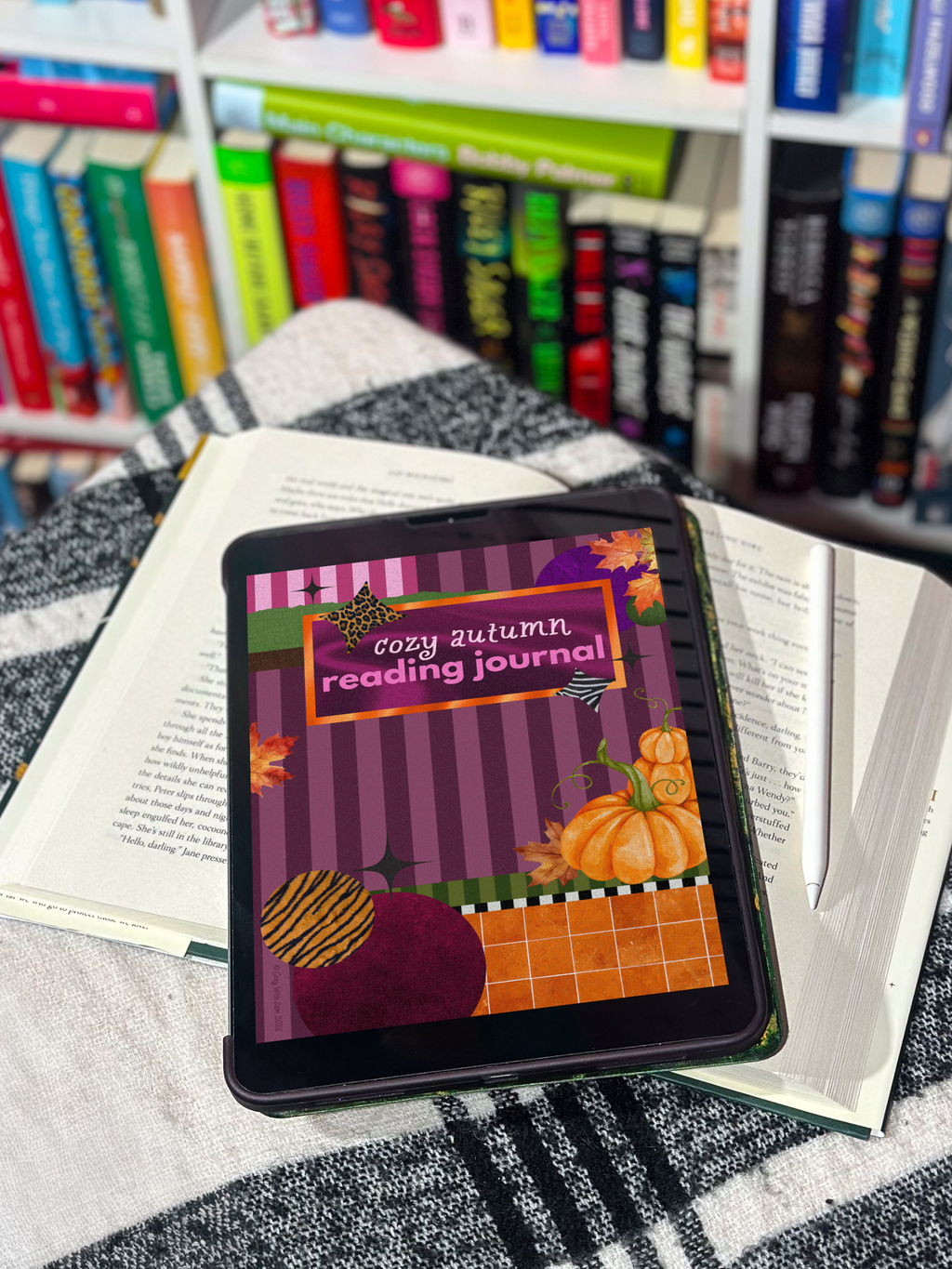 Cozy Autumn Reading Journal | Printable Fall Reading Tracker (Digital Download)