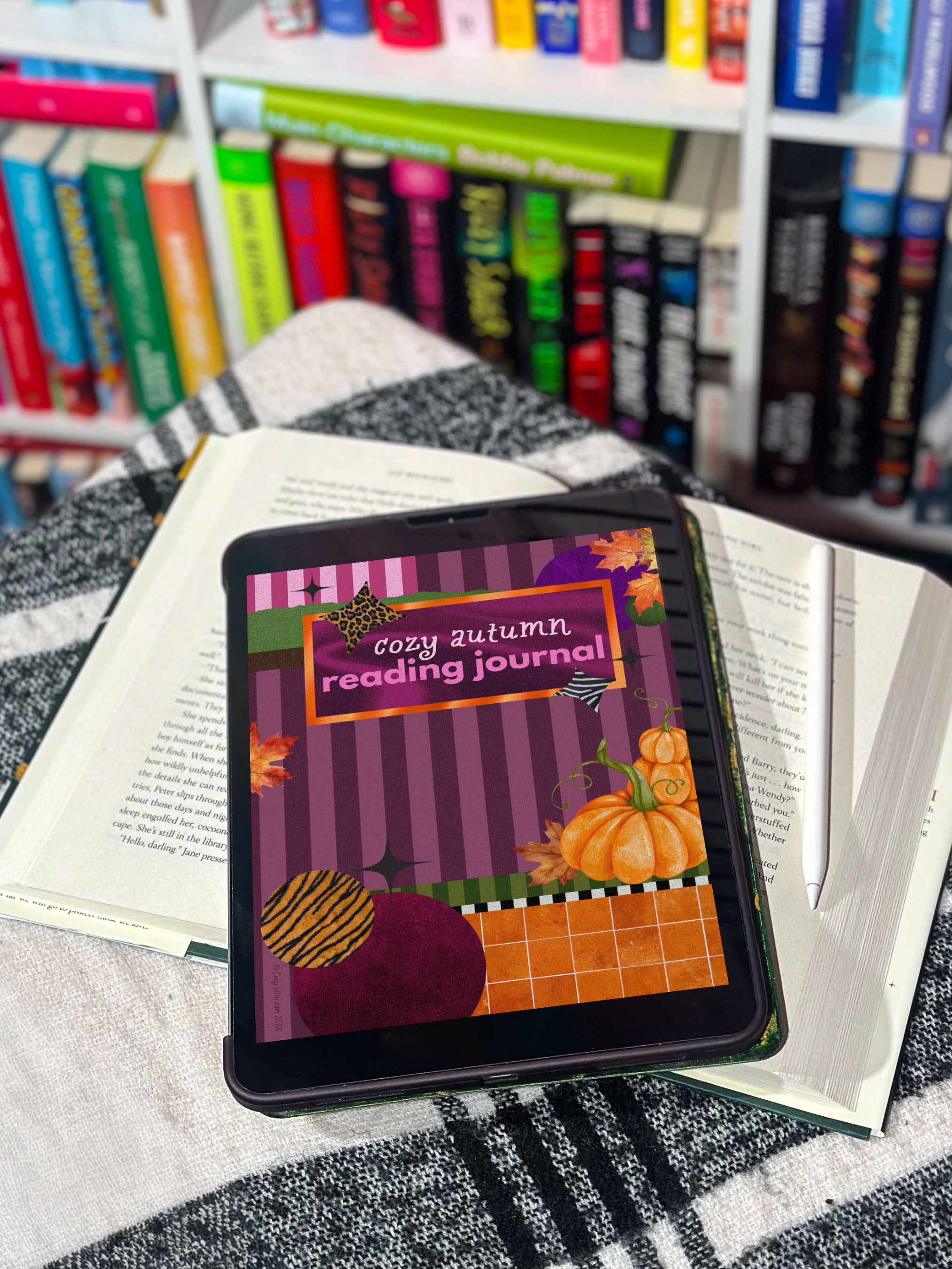 Cozy Autumn Reading Journal | Printable Fall Reading Tracker (Digital Download)