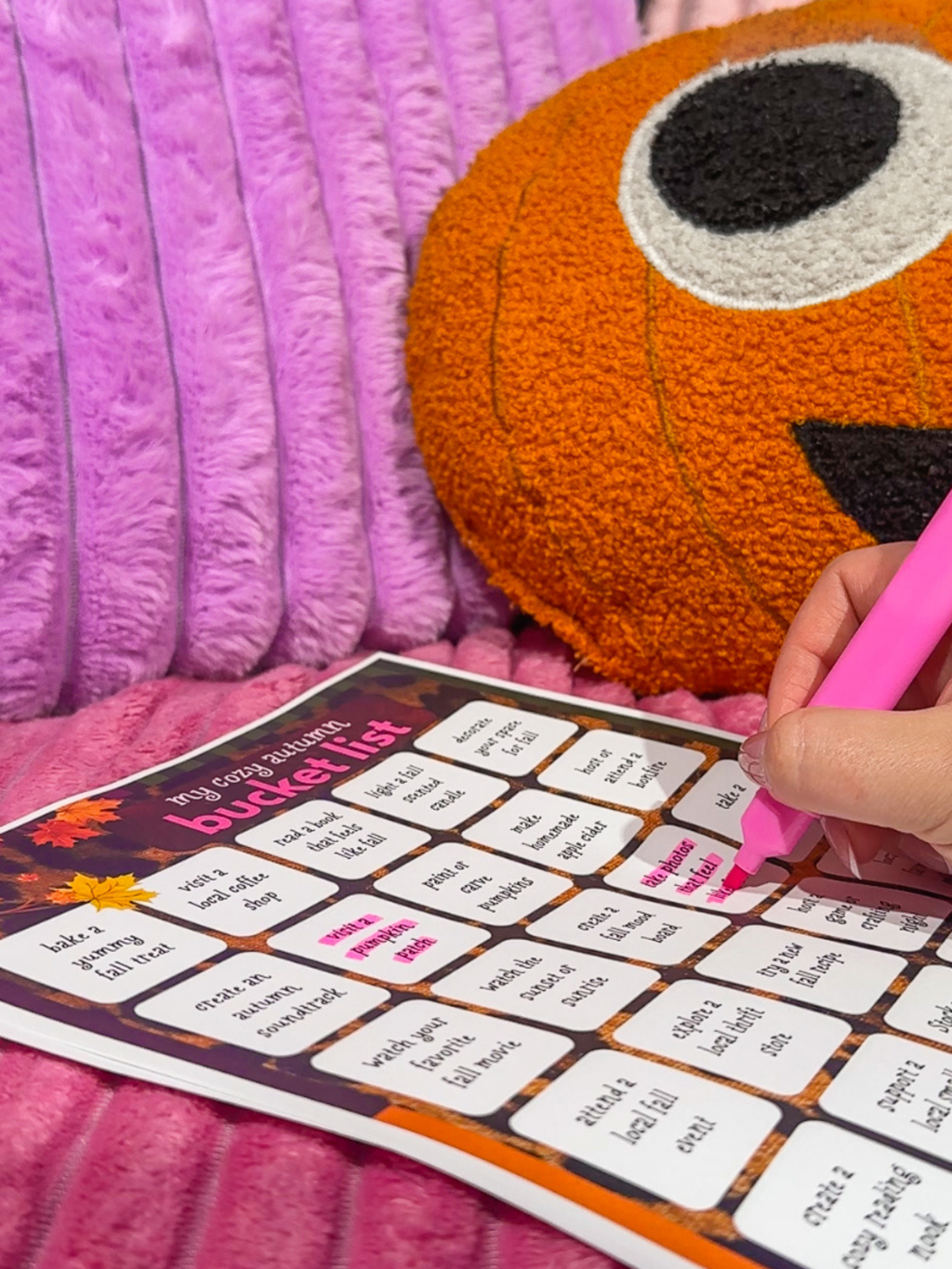 Cozy Autumn Bucket List | Printable Fall Activities (Digital Download)