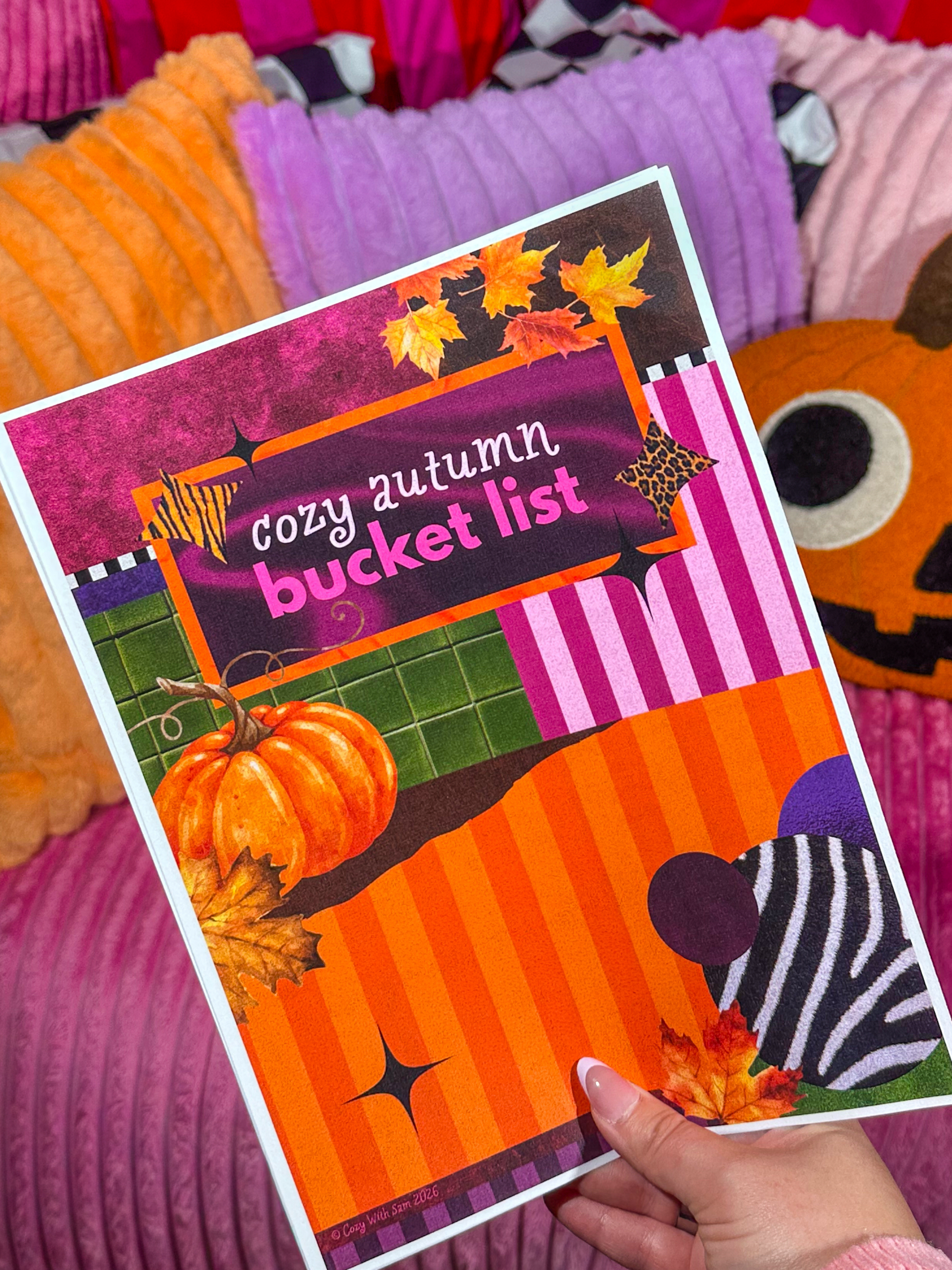 Cozy Autumn Bucket List | Printable Fall Activities (Digital Download)