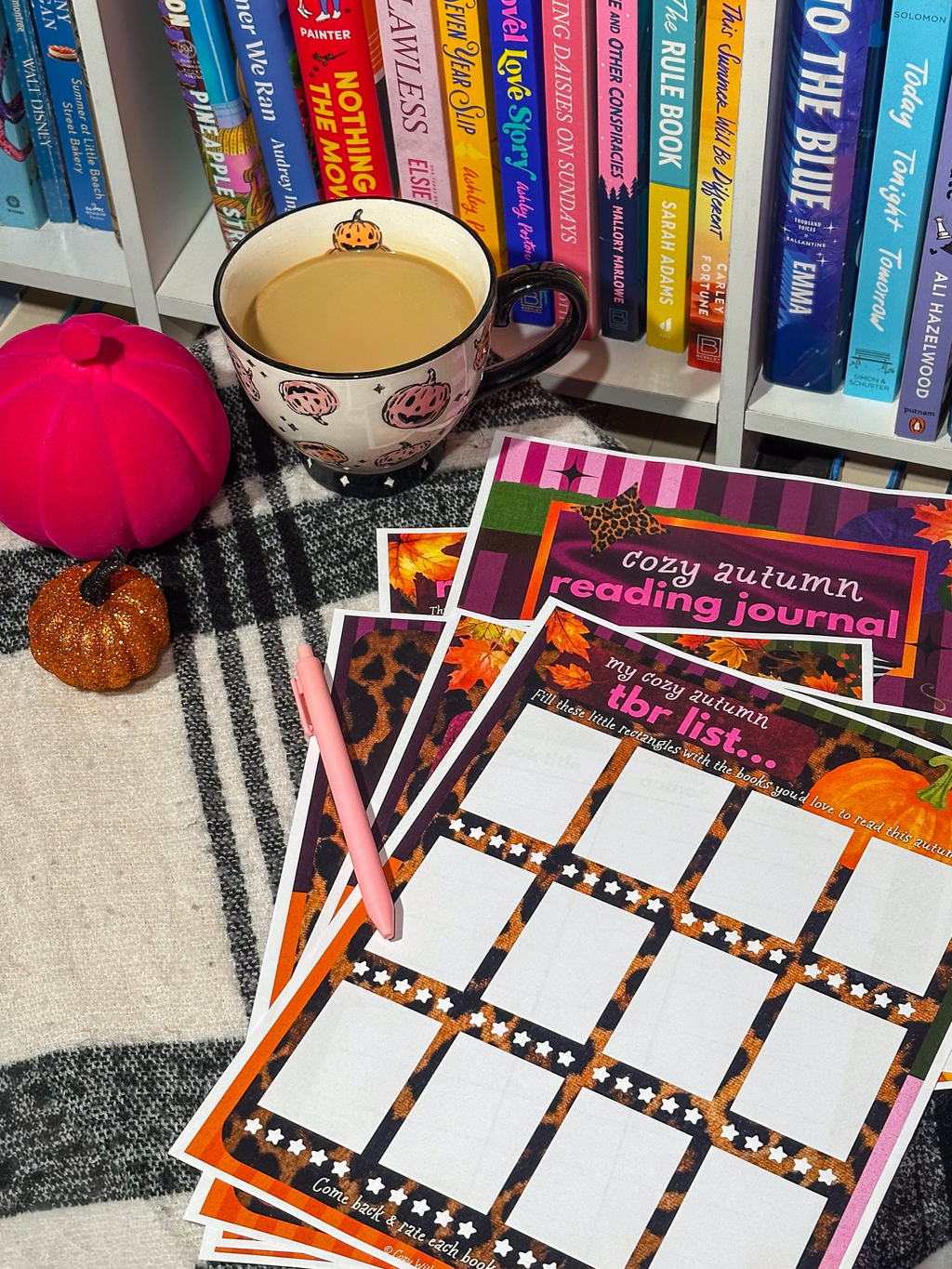 Cozy Autumn Reading Journal | Printable Fall Reading Tracker (Digital Download)