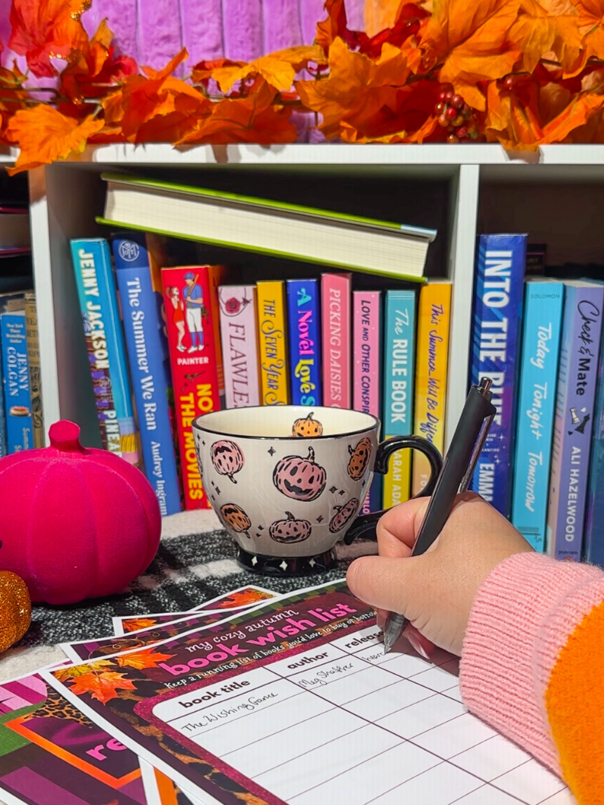 Cozy Autumn Reading Journal | Printable Fall Reading Tracker (Digital Download)
