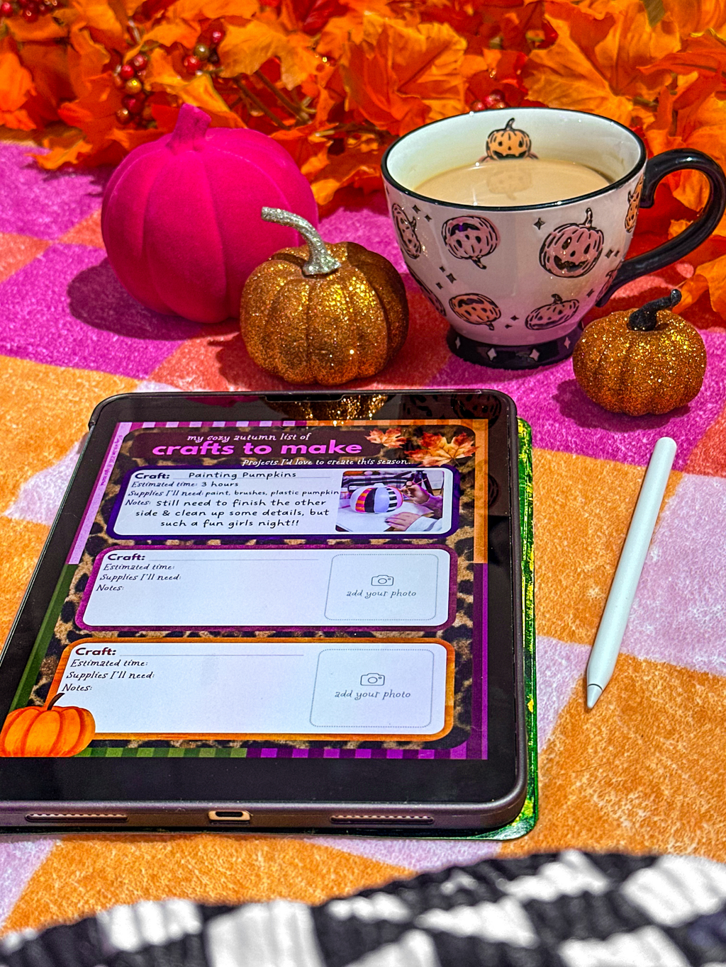 Cozy Autumn Activity Book | Printable Fall Bucket List & Activity Journal (Digital Download)