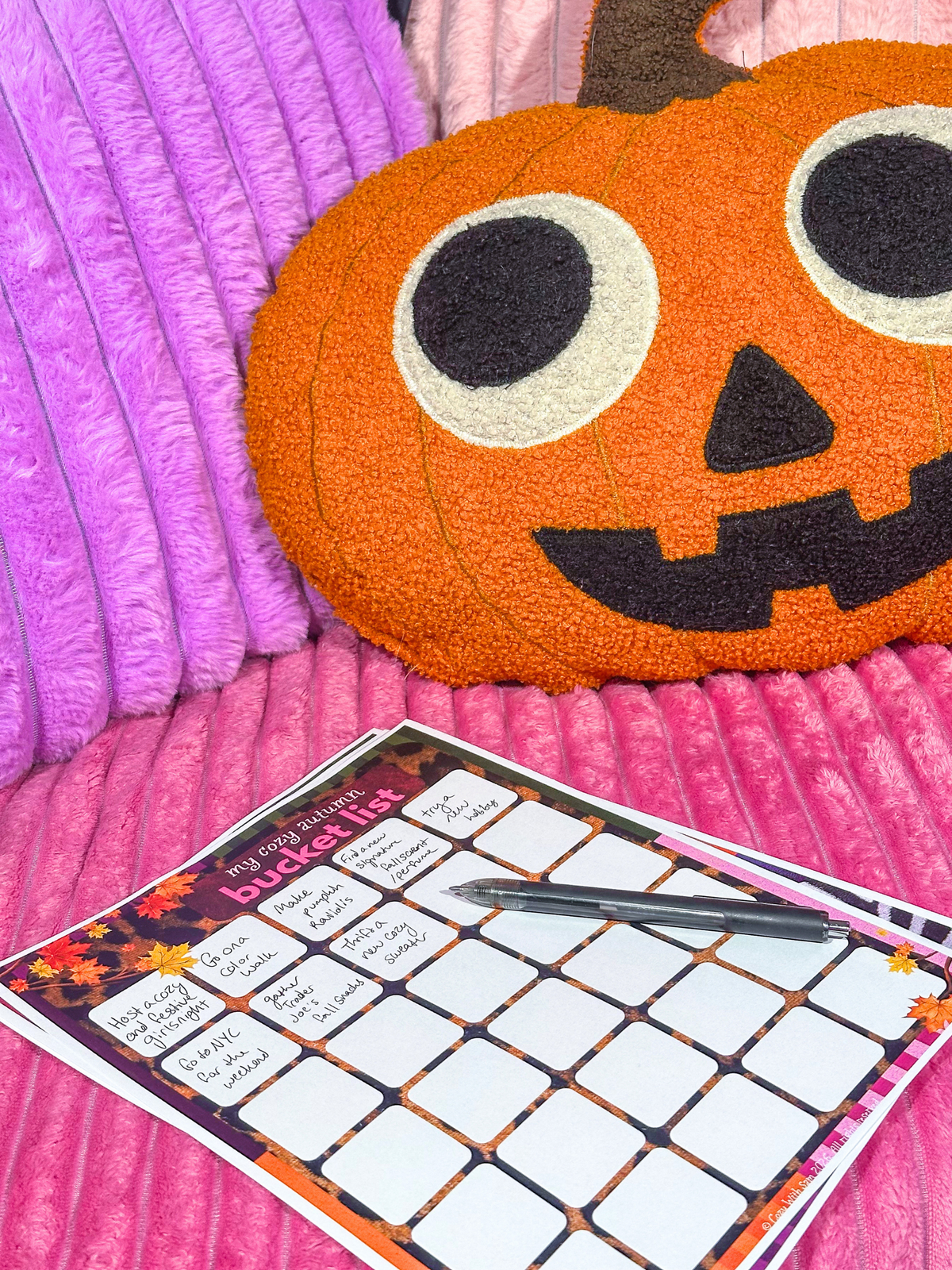 Cozy Autumn Bucket List | Printable Fall Activities (Digital Download)