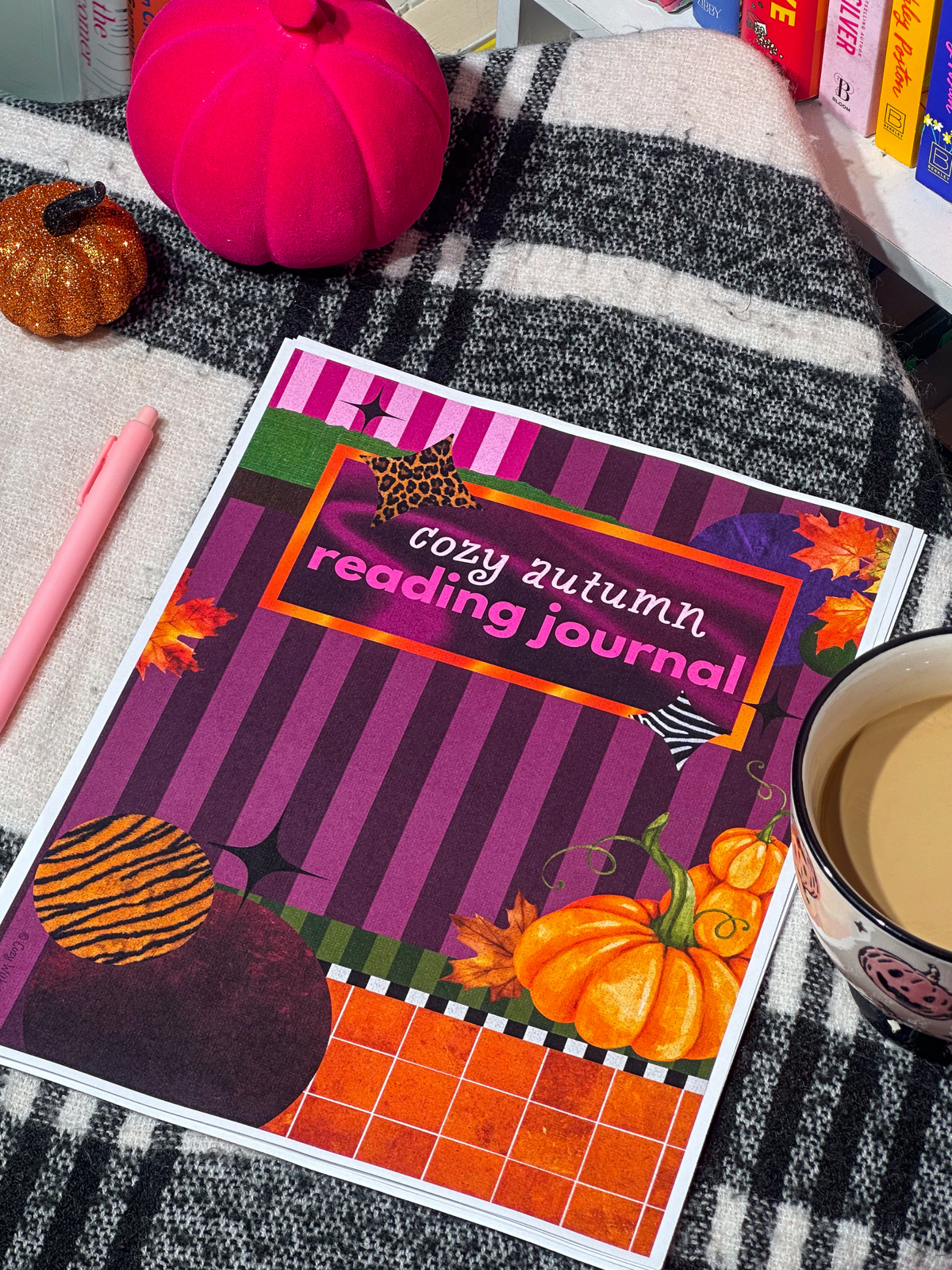Cozy Autumn Reading Journal | Printable Fall Reading Tracker (Digital Download)